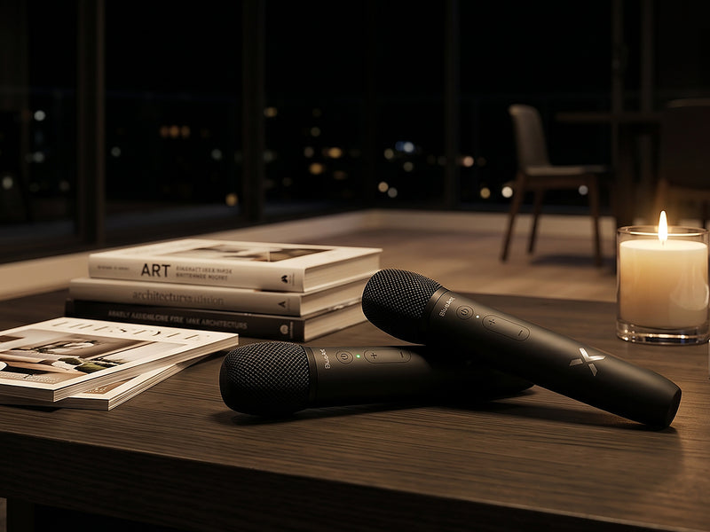 Two mics. Out of the box.